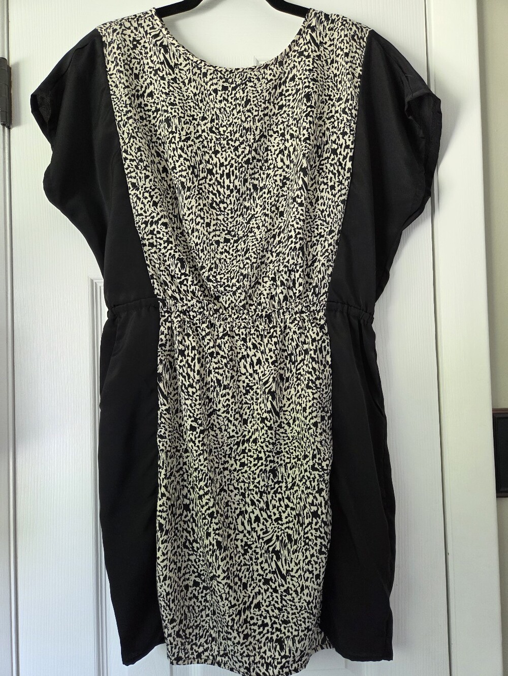 Bar III animal print dress With Black Side Panels